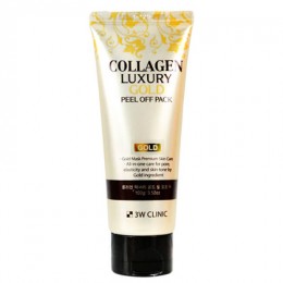 Маска-пленка для лица Collagen&Luxury Gold peel off pack, 100 гр