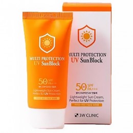 Солнцезащитный крем СПФ50+++MULTI PROTECTION UV SUN BLOCK, 70 мл