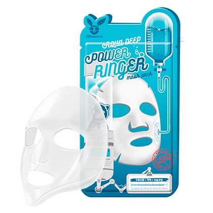 Тканевая маска для лица Увлажняющая AQUA DEEP POWER Ringer mask pack, 1 шт